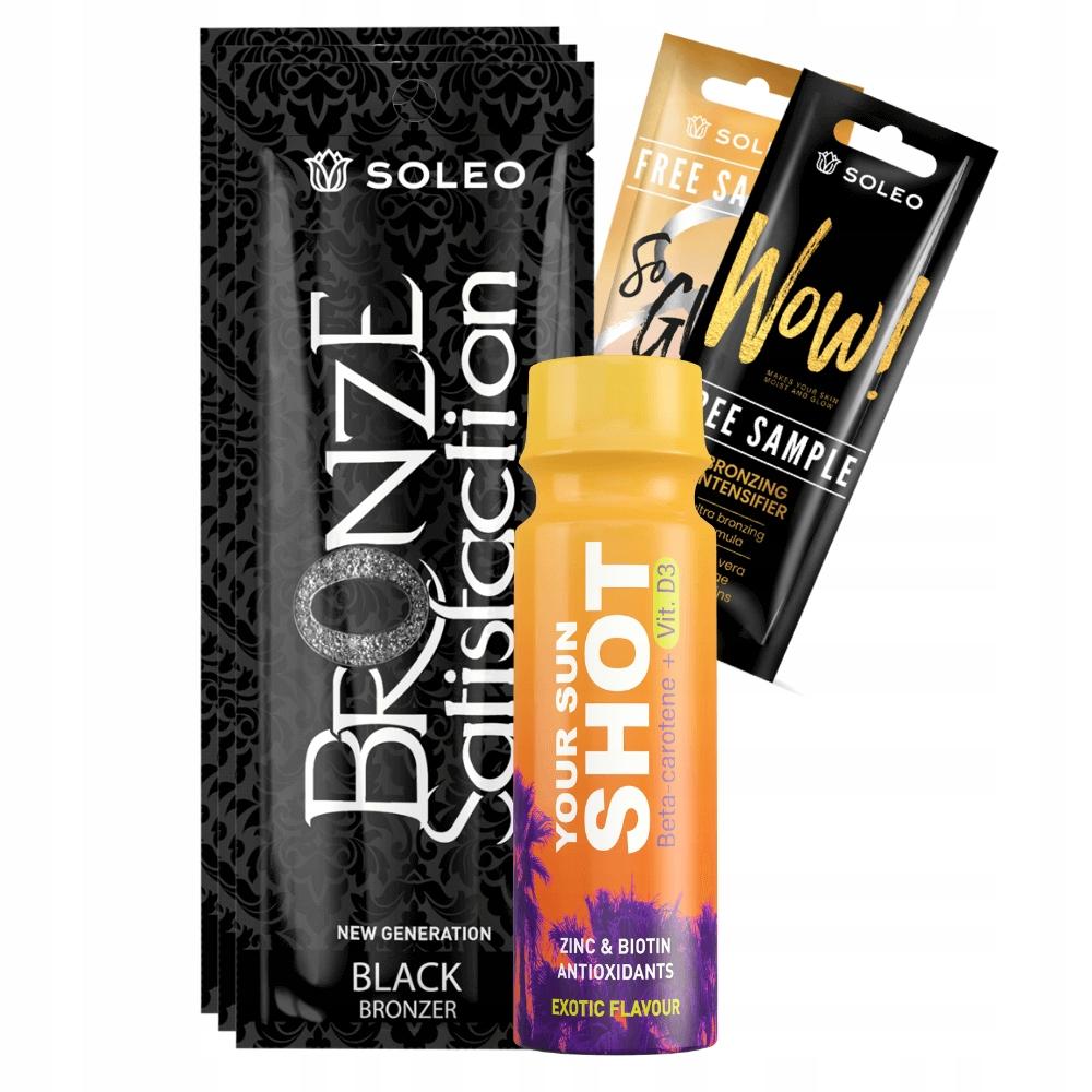 Soleo Black Bronzer 3x15ml Strong Bronzer Z + Freebies