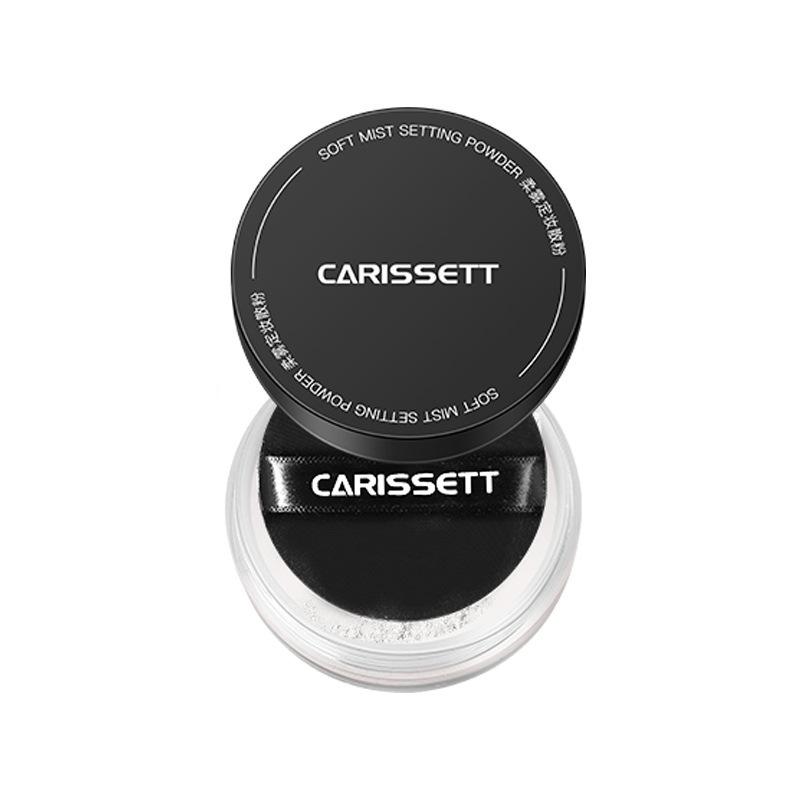 Carissett Безупречная рассыпчатая фиксирующая пудра: Натуральный, Стойкий, Контроль жирности, Водостойкий, Влагостойкий, Не смазывается, Выравнивает тон кожи.