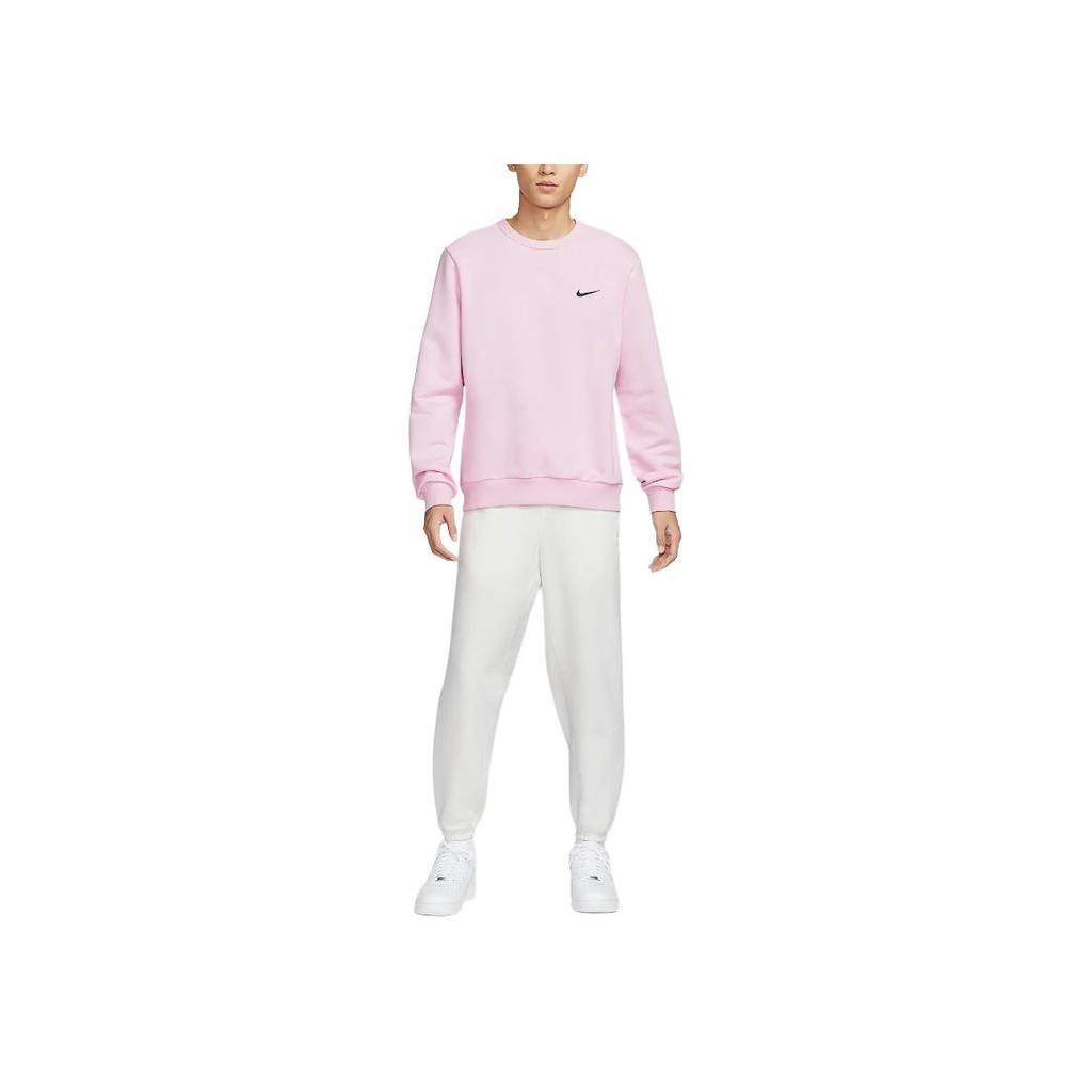 Nike Стандартный выпуск Dri-Fit Колледжский стиль Колорблок Быстросохнущий С круглым вырезом Модный Мягкий Пуловер Толстовка Мужская толстовка Кирпично-розовый IB5504663