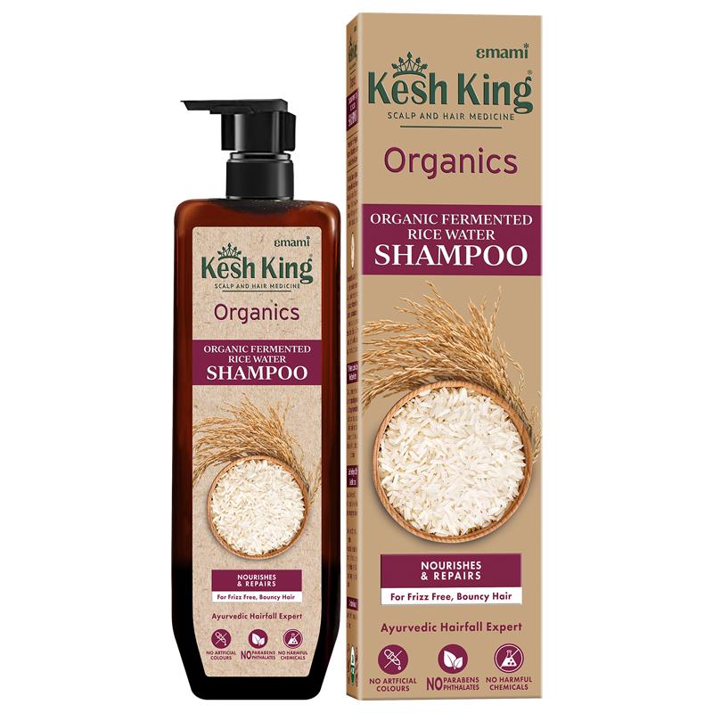 Kesh King Organics Органический шампунь на основе ферментированной рисовой воды, 300 мл