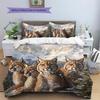 Cougar Pattern Bedding Home Decoration Birthday Gift (1 * duvet cover + 2 * pillowcase, without core)