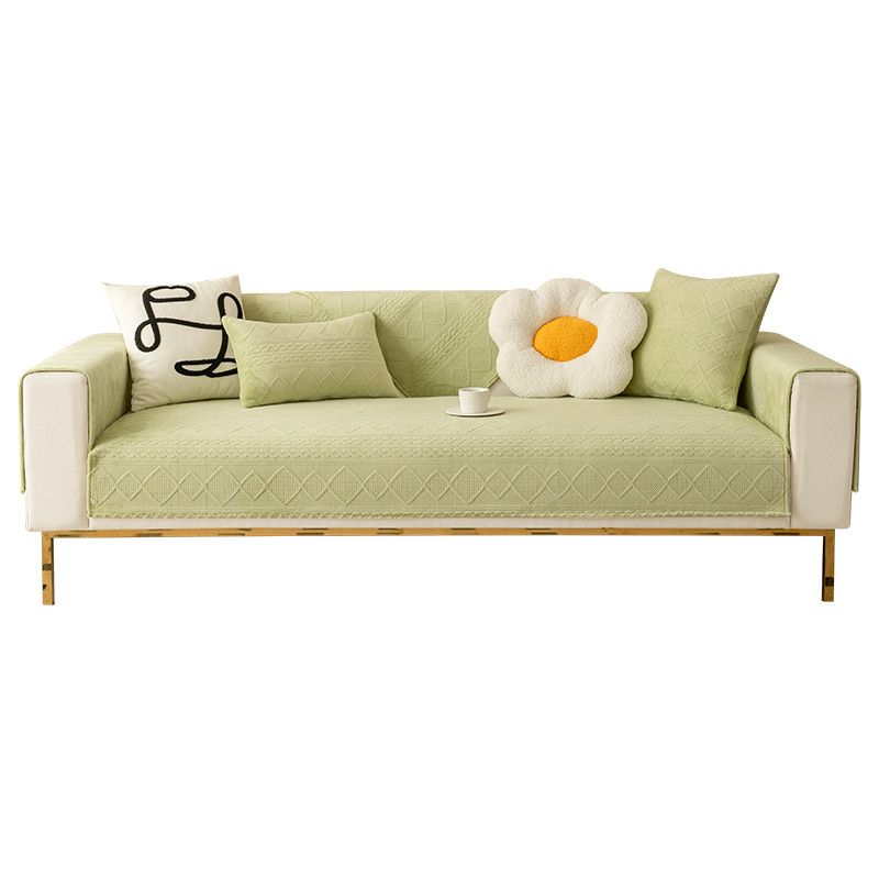 Сплошной цвет диванный коврик-полотенце Толстый плюшевый чехол для дивана Высокое качество Нескользящая подушка для дивана L-образный чехол для дивана Украшение гостиной