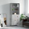 VidaXL Highboard Concrete Grey 69.5x34x180 Cm Engineered Wood 3189417
