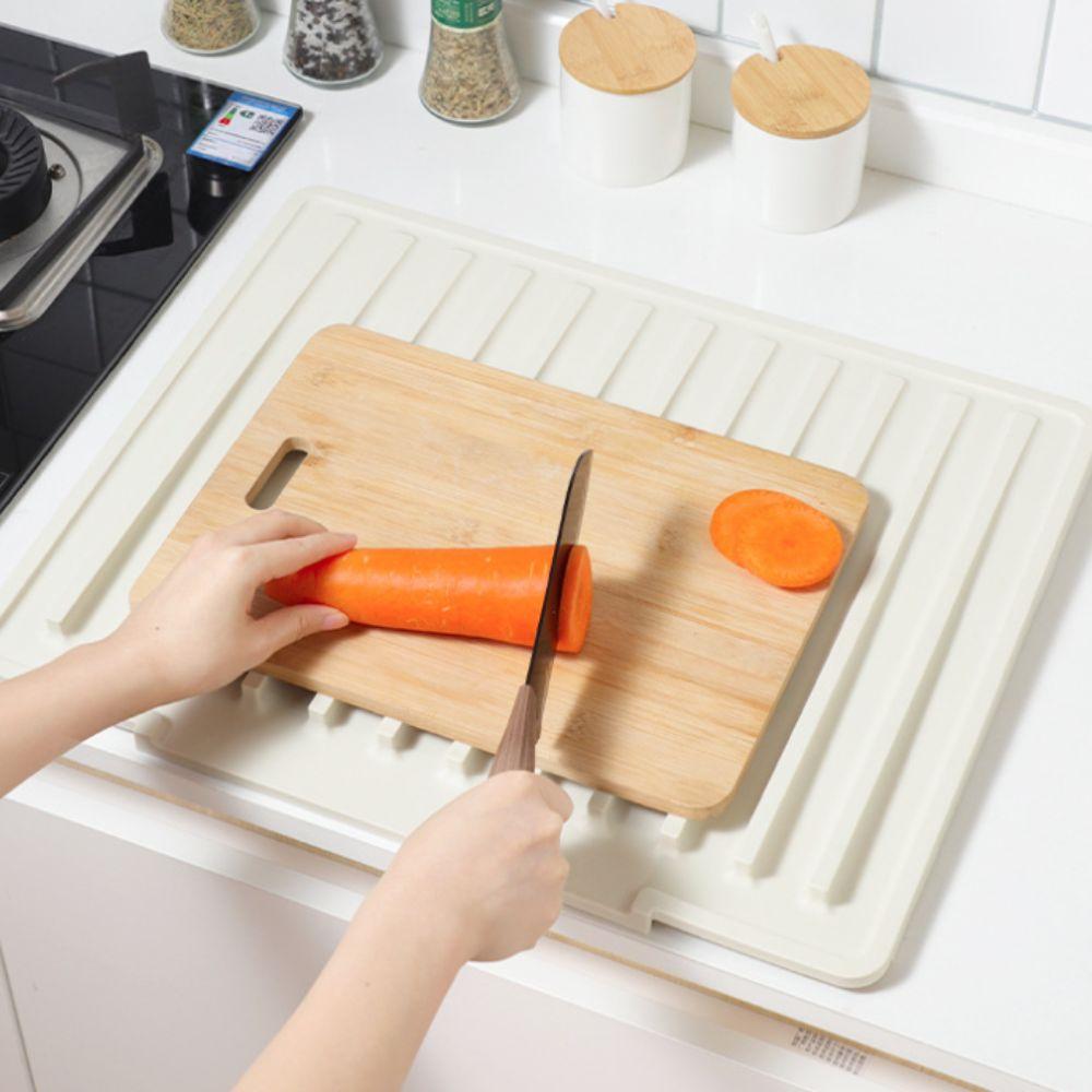 Non-slip Silicone Dish Drying Mat Slope Diversion Design Pot Holder  Glassware