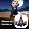 Кошка Хэллоуин Украшения Животное Миниатюрная Модель Украшение Маленькие Украшения