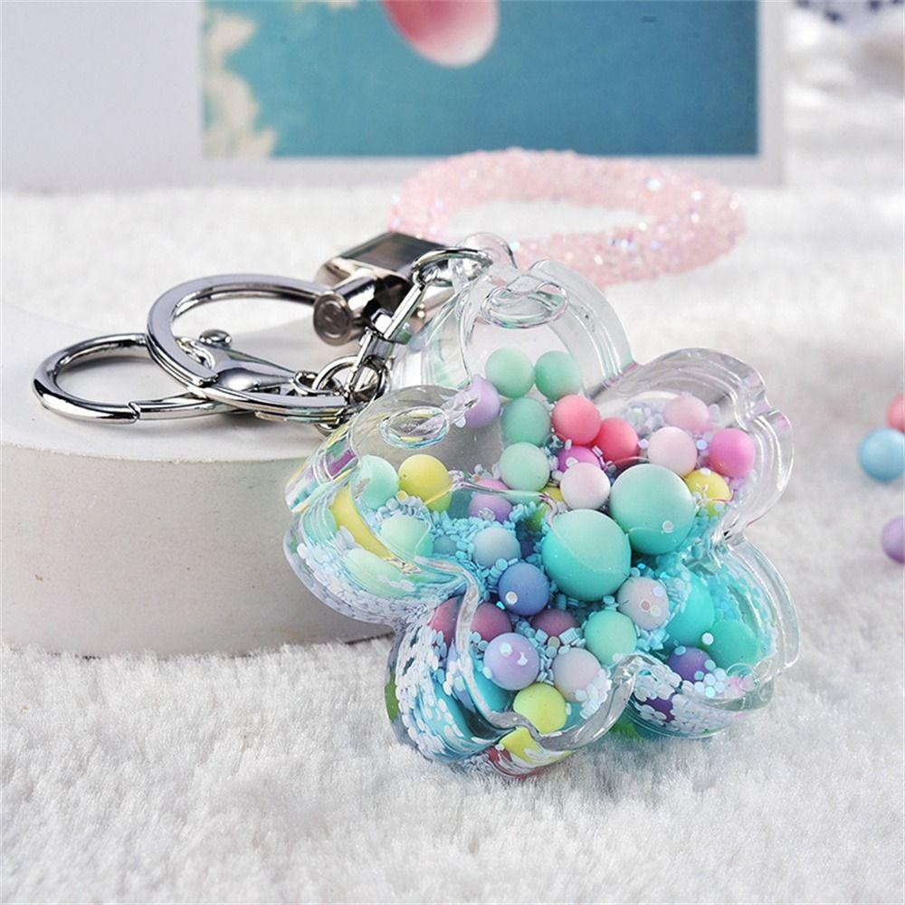 Подвесная сумка-подвеска для ключей Брелок с блестками Брелок с жидкостью Брелок с зыбучими песками Движущаяся жидкость