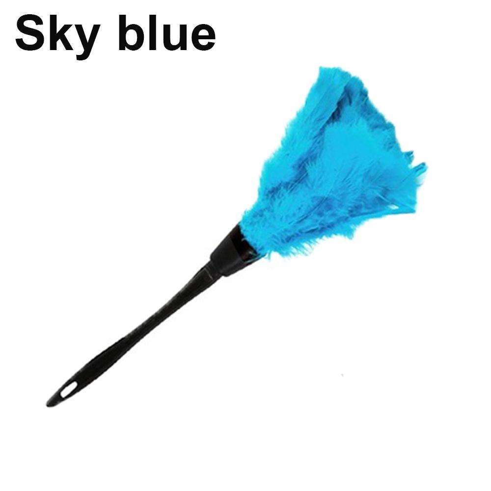 New Portable Anti-static Home Cleaning Plastic Handle Turkey Feather Duster Cleaner