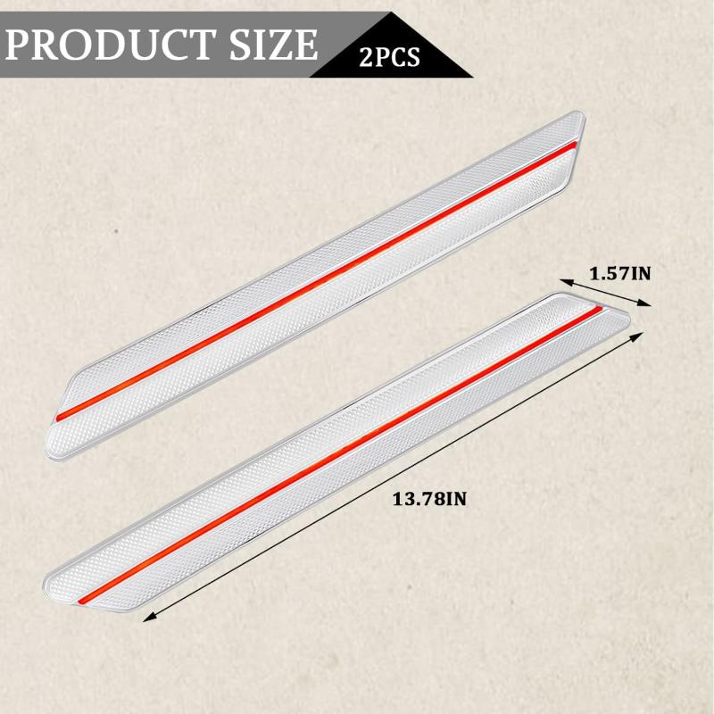 Universal Truck Car 2PCS Bumper Protector Strips Rubber Anti Scratch Guard Protective Corners for Exterior Protection