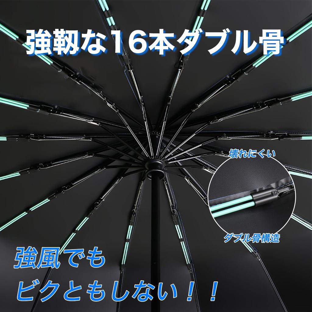 Folding Automatic Opening and Large 32 Ribs Double Folding for Both Sunny and Rainy Double Typhoon Rainy Season Water UV for Men and Women Umbrella,