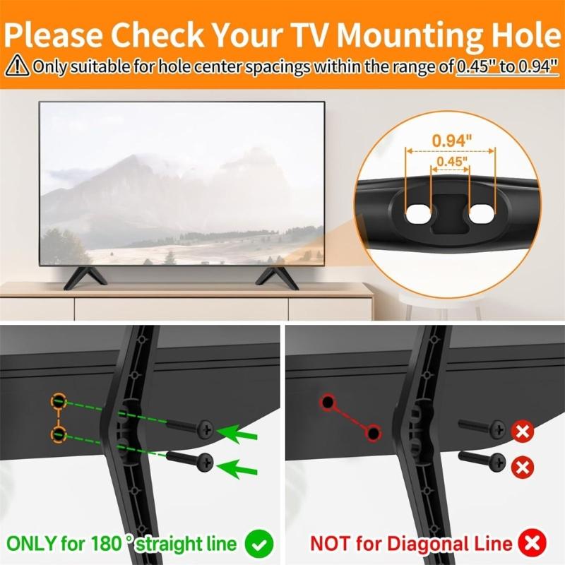 Настольная подставка для телевизора TL28/32/40/43/49 65 дюймов 55s453 с плоским экраном, простая установка без сверления, сменная подставка для телевизора