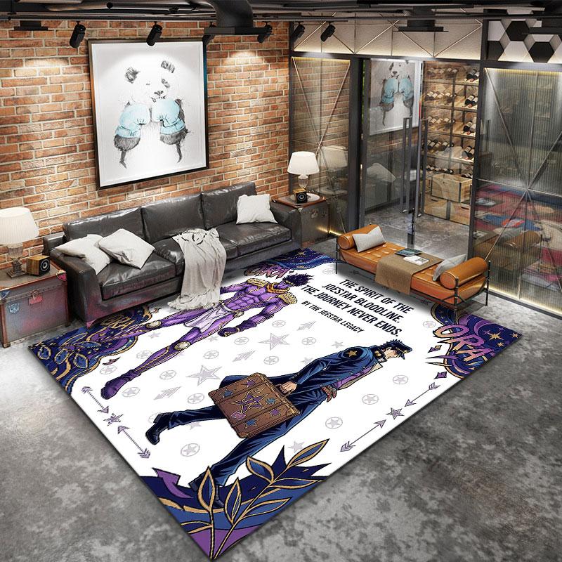Jojos Bizarre Adventure Carpet Rug For Living Room Bedroom Home Sofa Decoration Kids Play Nonslip Floor Mat