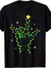 Unisex Crew Neck T-Shirt Featuring ASL Christmas Tree Lights - A Comfy And Breathable Casual Tee, Id
