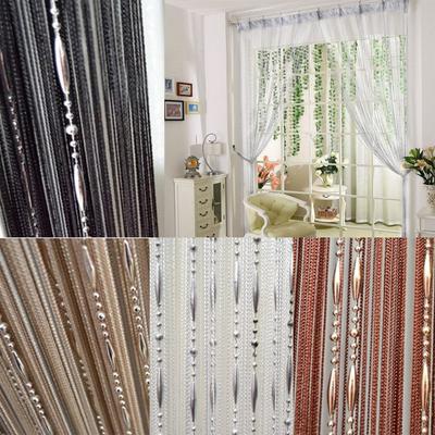 1Mx2M Хрустальное стекло Экран Кисточка Капля росы Дверная штора Оконная штора Нить Дверь Перегородка для комнаты