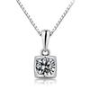 Ocon Square Cubic Silver Pendant Necklace (24918515)