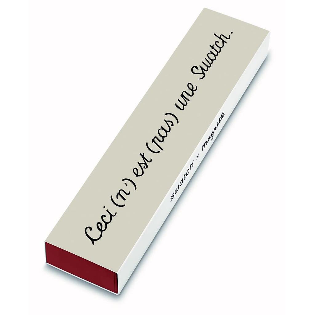 Swatch La Trahison des Images by Rene Magritte New Gent Biosourced Watch SO29Z124