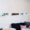 Practical-8PCS Acrylic Record Display Stand Clear Wall Mounted Vinyl Record Holder Shelf LP Record Album Stora