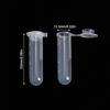 20PCS 5ml With Cover Lab Sample Round Bottle Plastic Centrifuge Tube Small Vial
