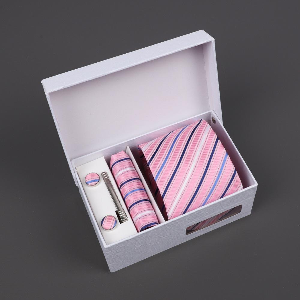 2025 Men'S Tie Premium Gift Box Jacquard Embroidered Tie Tie Logo Making