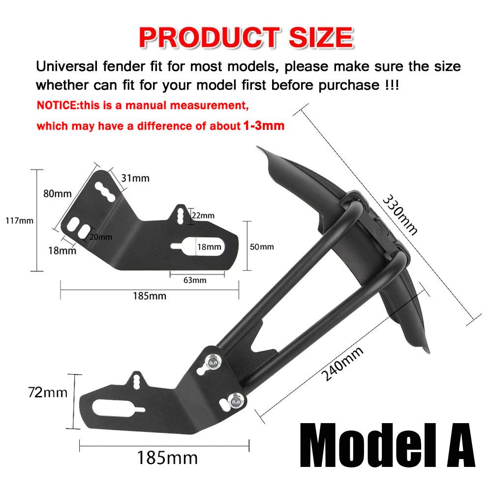 Universal Motorcycle Rear Mudguard Guard Rear Wheel Cover For BMW For KAWASAKI For SUZUKI Rear Fender For Honda Mud guard