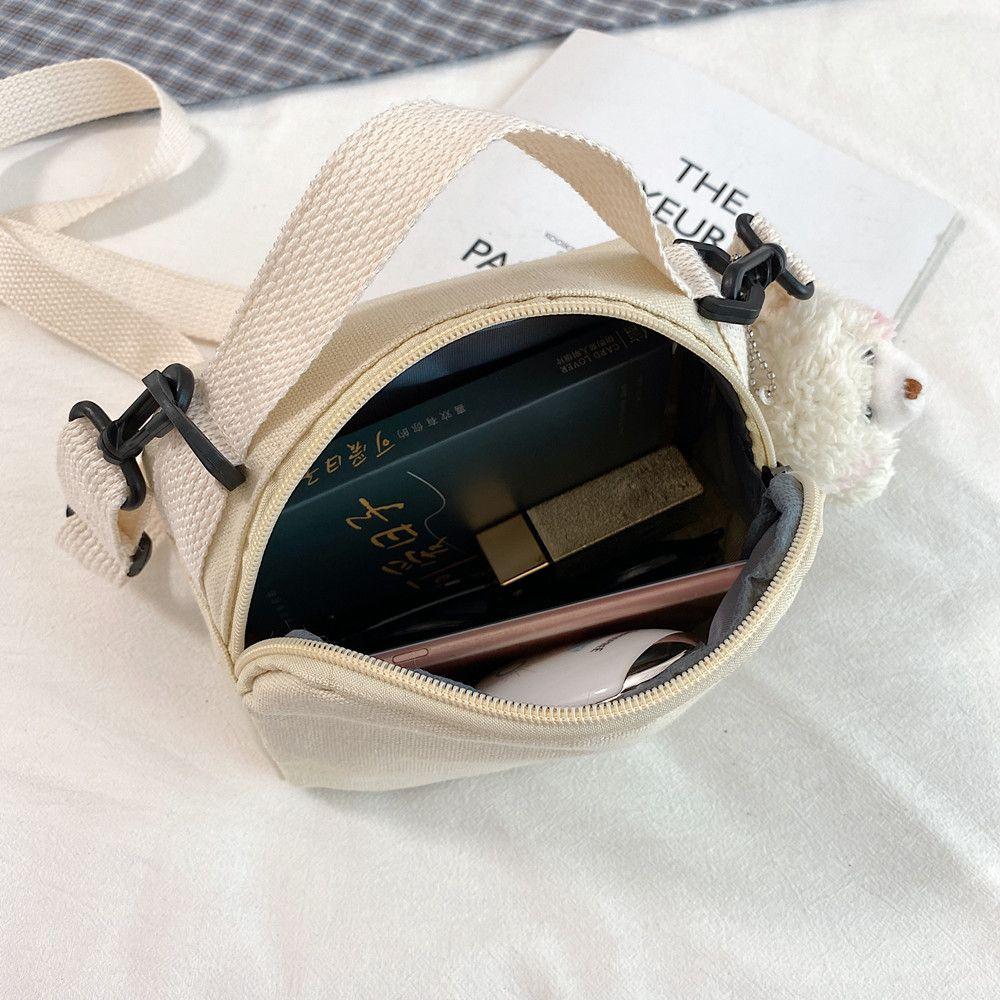 Women'S Messenger Bags Ladies Canvas Printed Cute Envelope Bag Lady Sweet Cartoon Student Shoulder Bag Small Square Flap Bags