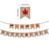 Friends Giving La Flag Thanksgiving Turkey Pumpkin Maple Leaf Decoration Banner Hanging Bar Customization
