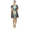 Women Cotton Caftan Dress Short Beach Cover Up Printed Kaftan