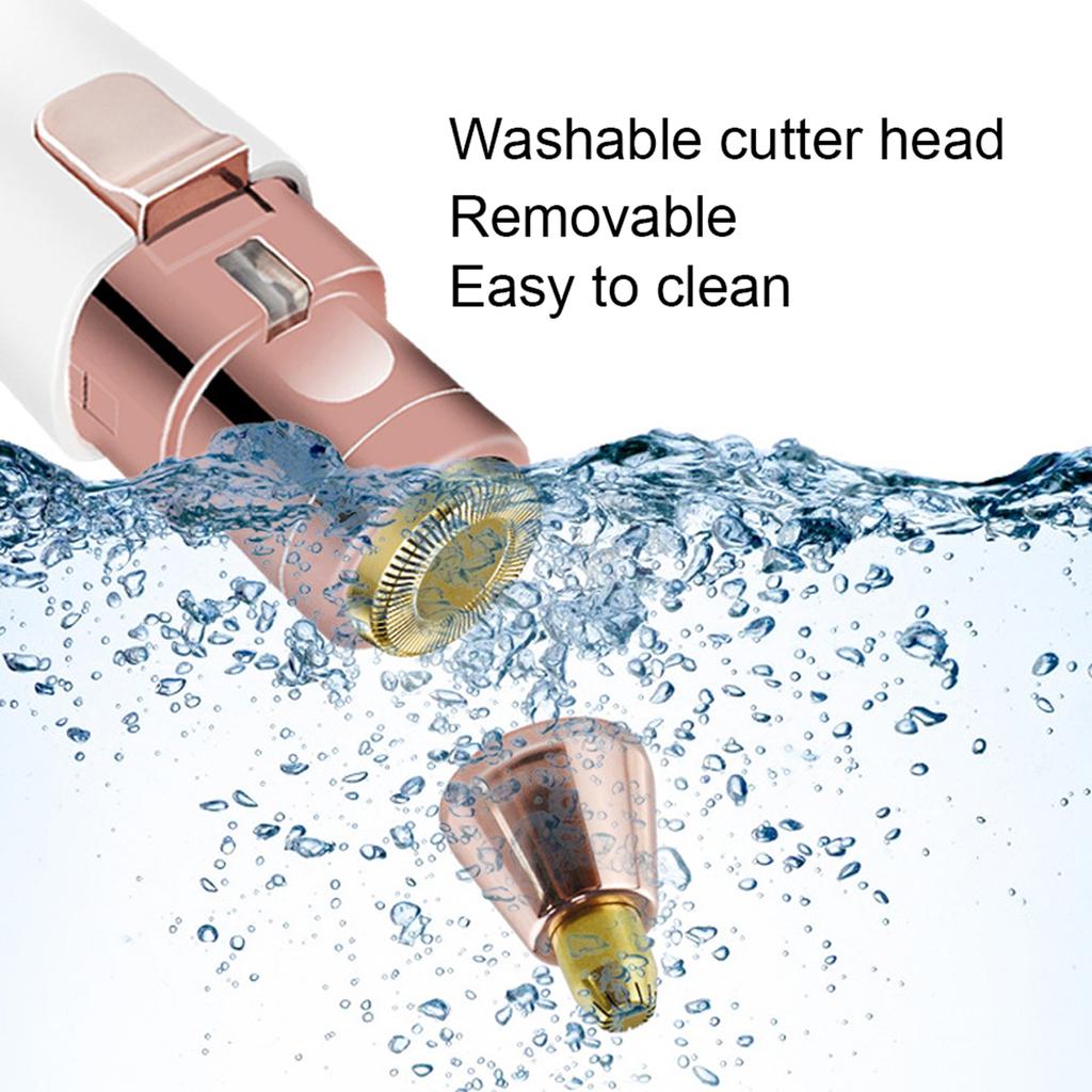 2 в 1 женская электрическая машинка для удаления волос в форме помады, триммер для бровей, бритва