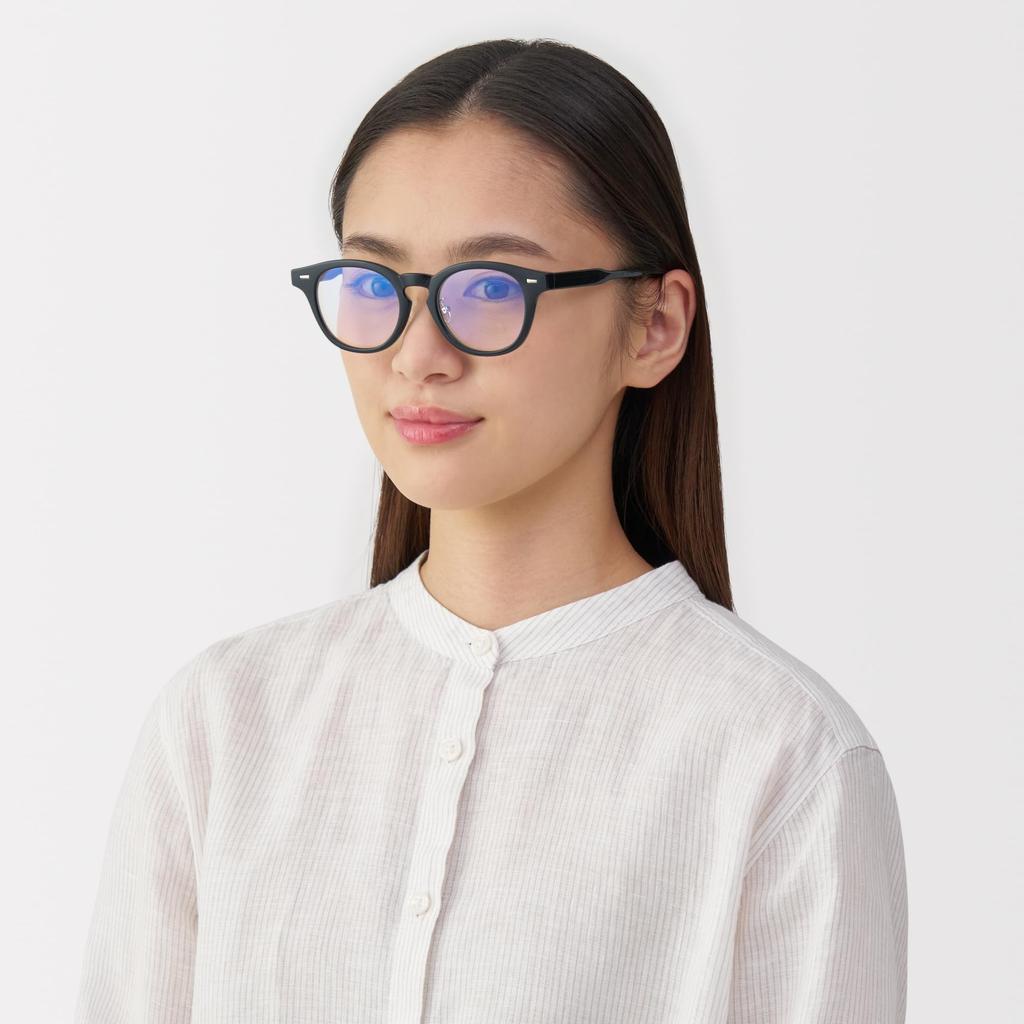 Солнцезащитные очки MUJI в стиле Boston с защитой от синего света, Унисекс, Для взрослых, DFD23A5S, Черный