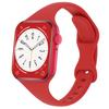 Тонкий силиконовый ремешок для Apple Watch 45 мм 44 мм 40 мм 41 мм 42-38 мм спортивный браслет для iWatch Series 8 7 SE 3 4 5 6 9 10 Ultra 2 49 мм
