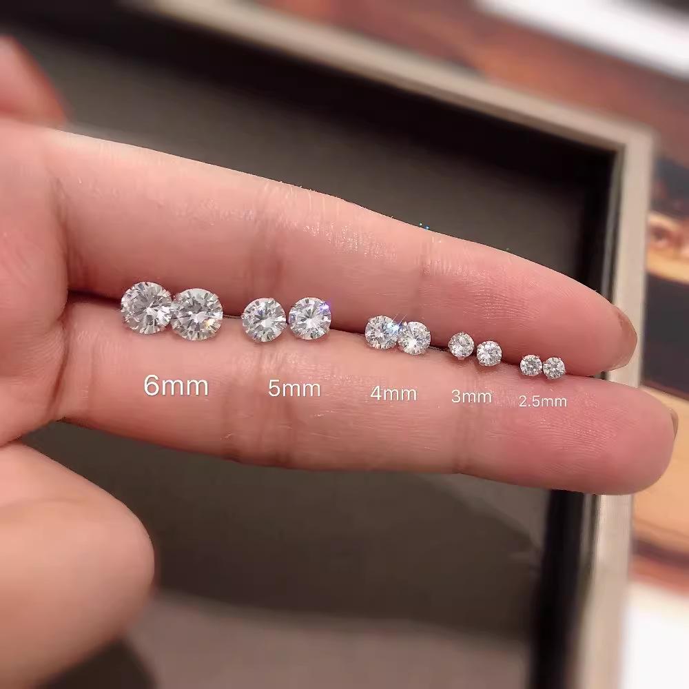 Серьги-гвоздики из стерлингового серебра S925 со стразами для мужчин и женщин – Блестящий дизайн с цирконием на четырех зубцах
