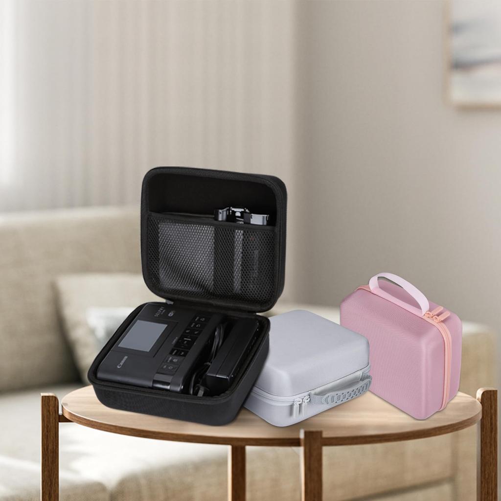 Lebakort Storage Case Compatible with Canon SELPHY Compact Photo Printers CP1500, CP1300, and CP1200 (Black Case)