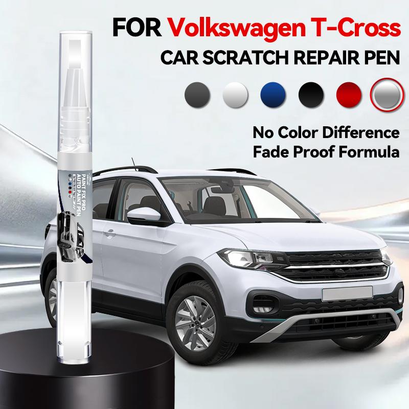 Ремонтный маркер для краски автомобиля для Volkswagen T-Cross 2018-2025 Аксессуары для ремонта царапин на краске Оранжевый Зеленый Белый Серебристый Синий Серый Золотой