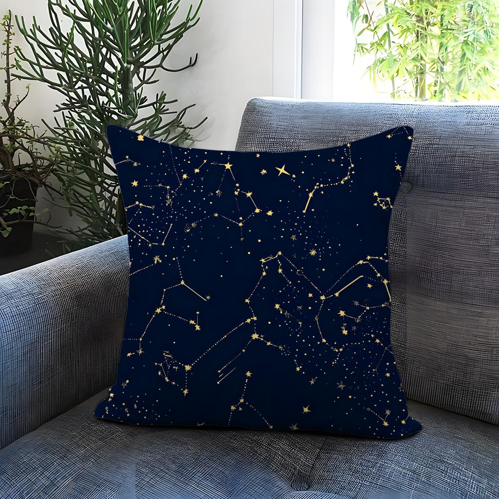 The Starry Sky Cushion Cover Comfortable Reversible Pillow Cover Ideal for Car Sofa Bedroom  Beyond