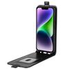 Чехол для телефона для iPhone 15, противоударный, откидной вертикальный, из ПУ кожи, чехол для мобильного телефона со слотами для карт