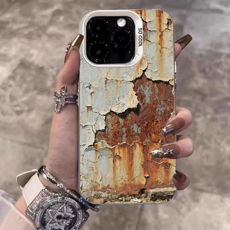 Ретро-индустриальный стиль Ржавый Посеребренный корпус Для Samsung Galaxy S25 Ultra S24 Plus S23 FE S22 A06 A16 A23 A26 A34 Чехол