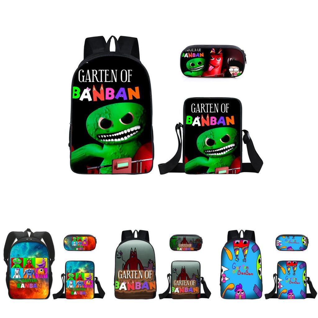 3 шт./компл. Рюкзак Garten Of Banban, наплечная сумка, пенал, студенческий школьный подарок