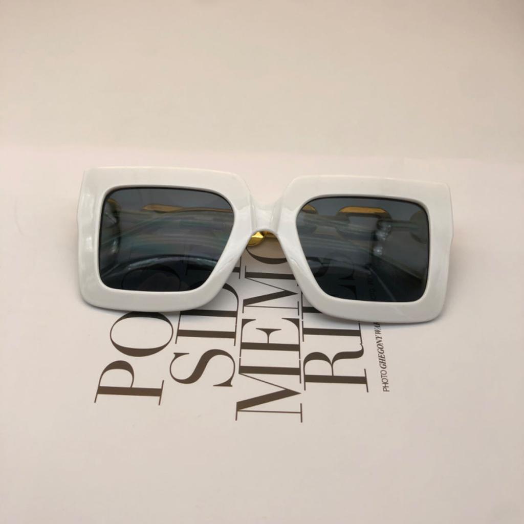 Солнцезащитные очки Box Chain с большой оправой, женские квадратные очки премиум-класса с защитой от ультрафиолета