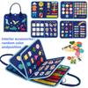 Монтессори Развивающая доска Сенсорные игрушки Образовательные дорожные занятия для детей Дошкольное развитие мелкой моторики Обучающий подарок