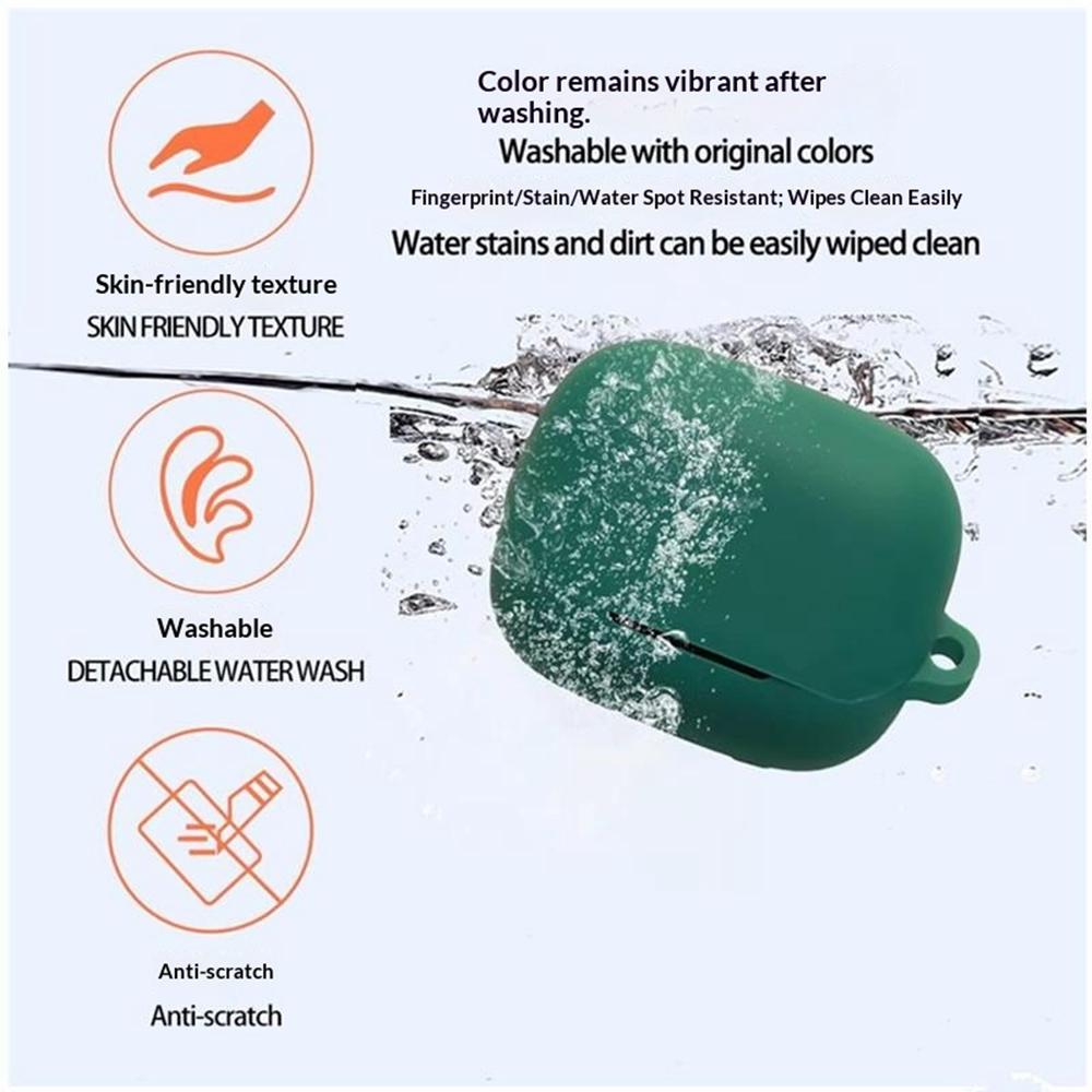 Чехол для наушников For Honor Earbuds 4 из силикона, защитный чехол для беспроводных наушников с пряжкой против потери