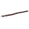 Dog Collar Adjustable Faux Cowhide Soft Padded Leather Dog Collar with Metal Buckle for Medium Dogs