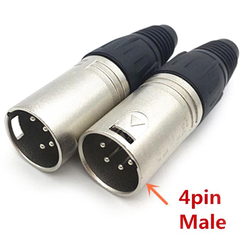 1Pcs Canon Plug Socket Male/Female Microphone Audio Xlr Connector 3P/4P/5P Contacts