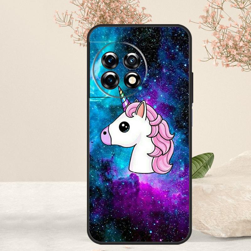 Cute Rainbow Unicorn Case For OnePlus 12R 10T 8T 9R 10R OnePlus 12 11 9 10 Pro Nord CE 2 3 Lite N10 N20 N30 Cover