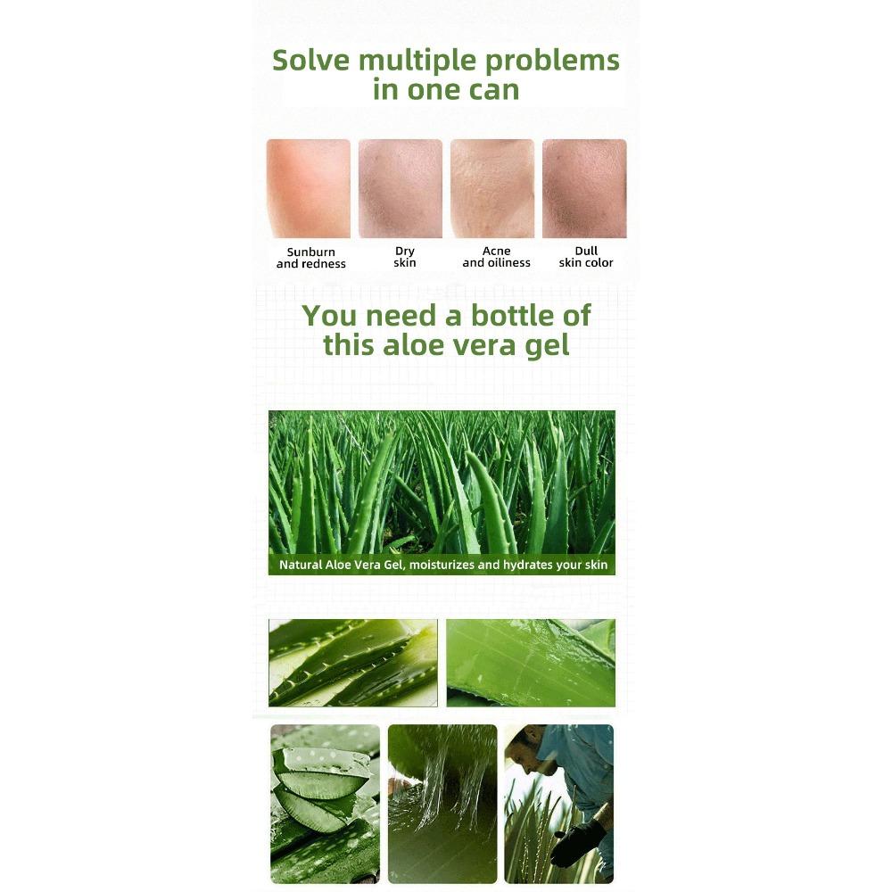 Гель алоэ вера Гель алоэ вера увлажняющий и увлажняющий гель крем для лица женский мужской маска