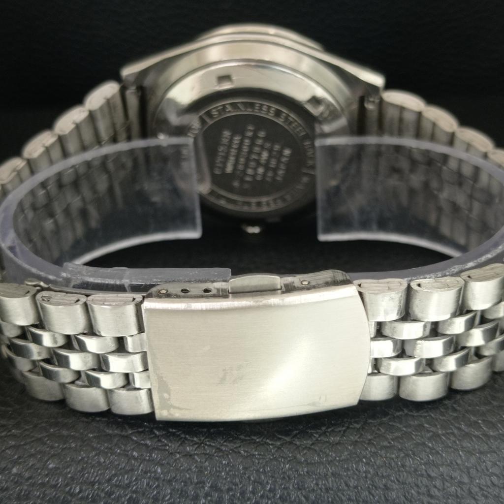 ОРИГИНАЛЬНЫЕ ВИНТАЖНЫЕ АВТОМАТИЧЕСКИЕ ЧАСЫ CITIZEN 8200 ЯПОНИЯ МУЖСКИЕ ЗЕЛЕНЫЙ ЦИФЕРБЛАТ a709330-1