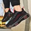 Модные кроссовки мужские Новые модные на толстой подошве Противоскользящие Амортизирующие Беговые Повседневные кроссовки Летняя сетчатая обувь Zapatillas Hombre