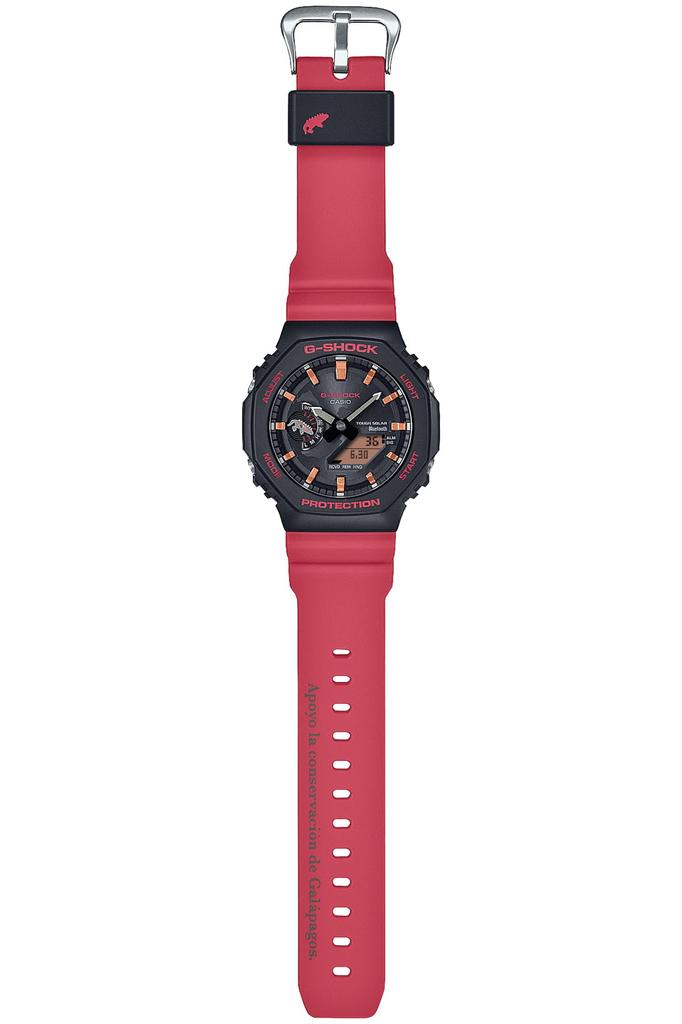 Watch Darwin Foundation Collaboration Model Bluetooth Equipped with Tough Solar Biomass Plastic Red [Casio] G-Shock [Charles GA-B2100CD-1A4JR Men's