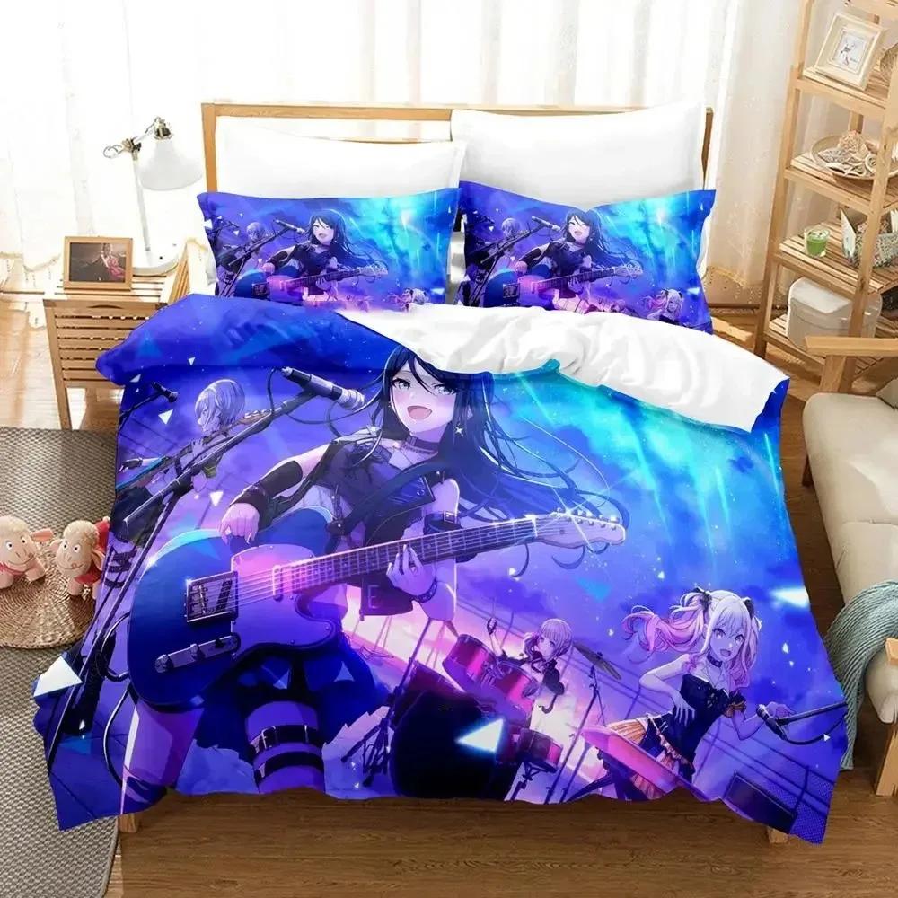 Anime Hoshino Ichika Project Sekai Bedding Set Duvet Cover Bed Set Quilt Cover Pillowcase Comforter King Queen Size Boys Adult