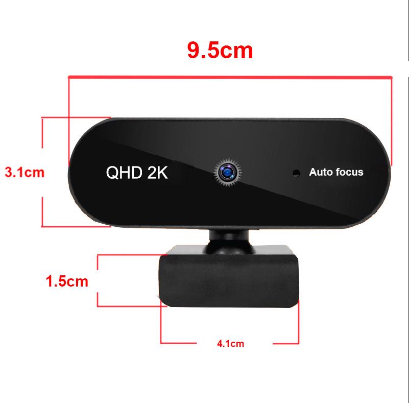 Автофокусная USB-камера QHD2K с микрофоном - Сертифицирована CE, ROHS, FCC