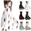 Women's Long Dress Maxi Dress Casual Dress Swing Dress A Line Dress Floral Fashion Streetwear Outdoor Daily Date Print Sleeveless V Neck Dress