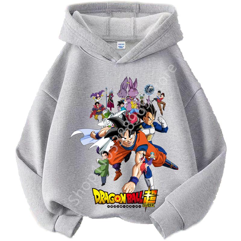 Худи для детей Dragon Ball Chibi Characters Размеры 100-160 Возраст 3-12 лет Мальчики Повседневная Спортивная Детская Толстовка